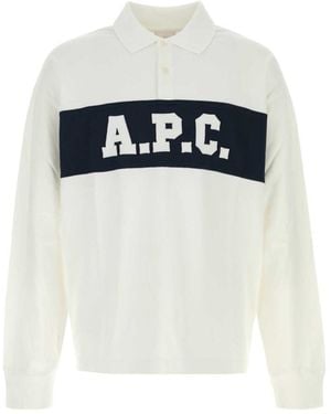 A.P.C. Shirt Collar Polo - White