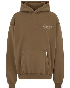 Represent Embroidery Logo Hoodie - Brown