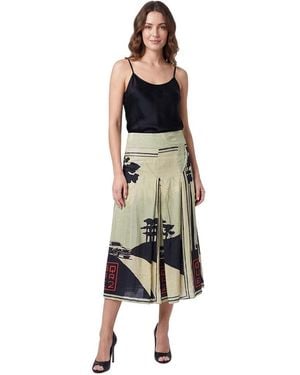 DSquared² Printed Midi Skirt - Green