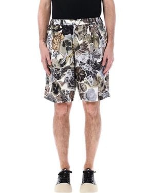 Marni Floral Print Bermuda Shorts - Black