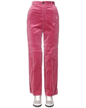 DSquared² Straight Flat Front Pants - Pink