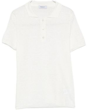 Base London Solid Shirt Collar Polo - White