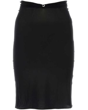 Coperni Midi Skirt Triangle - Black
