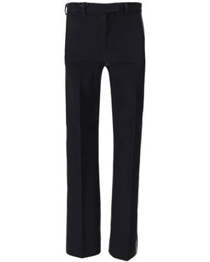 Max Mara Flared Flat Front Pants - Black