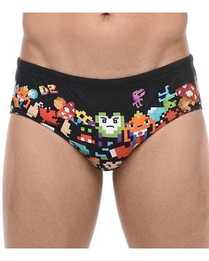 DSquared² Graphic Swim Brief - Black