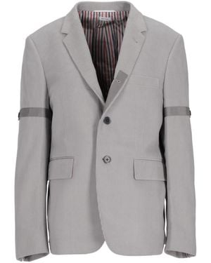 Thom Browne Corduroy Extra Slim Fit Blazer - Gray