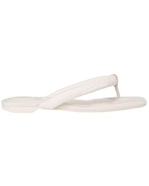 Alexander Wang Off Logo Sandals - White