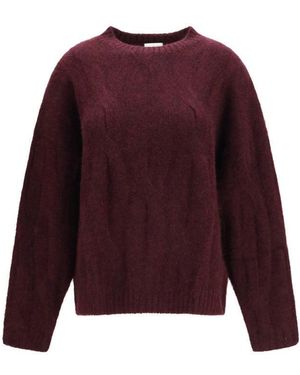 Allude Crew Neck Jumper - Red