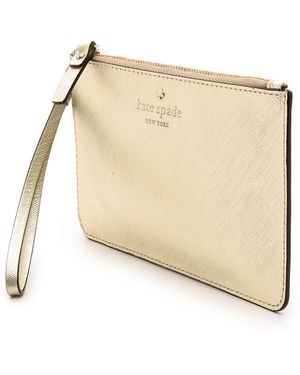 Kate Spade Cedar Street Slim Bee Wristlet - Gold - Metallic