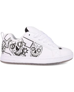 DC Shoes Court Graffik Day Of The Dead - White
