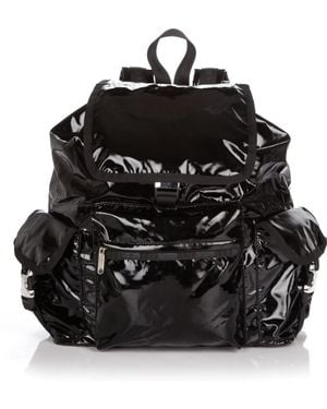 LeSportsac Voyager Backpack In Black Shine