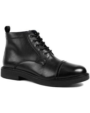 Jones Bootmaker Giuseppe Lace Up Leather Boots - Black
