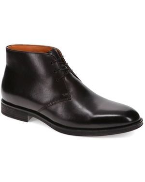 Jones Bootmaker Gordon Lace-Up Leather Boots - Black