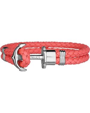 PAUL HEWITT Ph-Ph-L-S-Cb-Xl Bracelet - Red