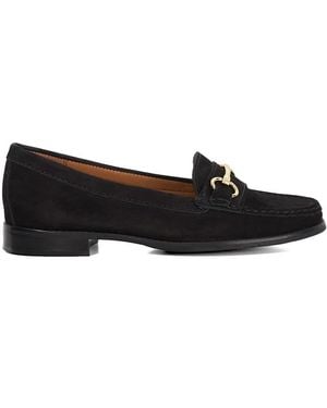 Dune Wide Fit 'Glenny' Loafers - Black