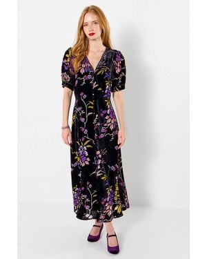 Joe Browns Delightful Devore Button Through Dress - White