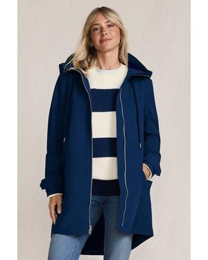 Lands' End Squall A-Line Rain Jacket - Blue