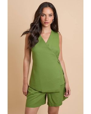 Dorothy Perkins Turn Up Short - Green