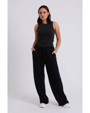 Urban Bliss Wide Leg Jogger - Black