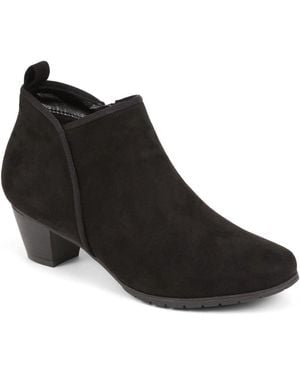 Pavers Heeled Short Ankle Boots - Black