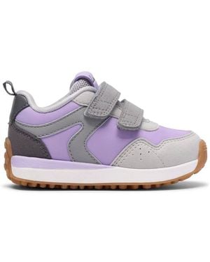 Clarks Dyrham Dash T. Lilac Combination Trainers - Purple