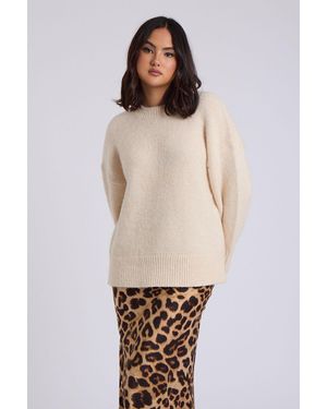 Urban Bliss Wool Blend Crew Neck Jumper - Natural