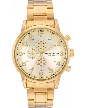 Kenneth Cole Kc51092001 Modern 50Mm Quartz Watch - Metallic