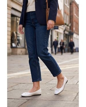 Spot on Classic Bow Ballet Court Shoes - Blue