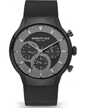 Kenneth Cole Kcwgk2123303 Classic 42Mm Quartz Watch - Black
