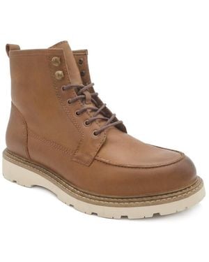 Jones Bootmaker Essex Chunky Leather Boots - Brown