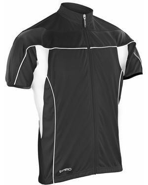Spiro Bikewear Cycling 1 4 Zip Cool-Dry Performance Fleece Top Light Jacket - Black