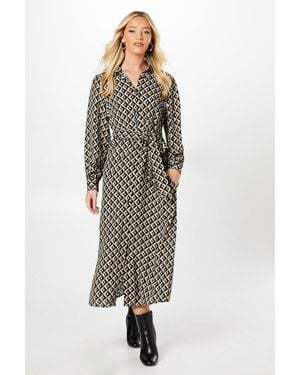 Dorothy Perkins Midi Shirt Dress - Multicolour