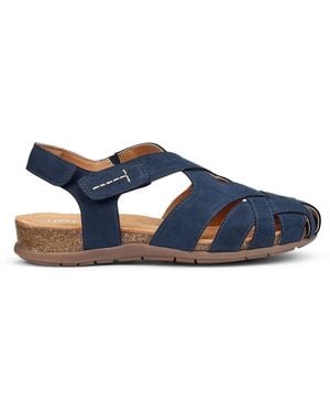 Hotter Wide Fit 'Carpa' Closed-Toe Sandals - Blue