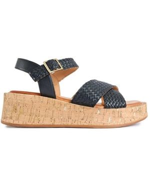 Sole Briana Flatform Sandals - Blue