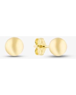 T.H.Baker Plated 6Mm Ball Stud Earrings S4007 - Metallic