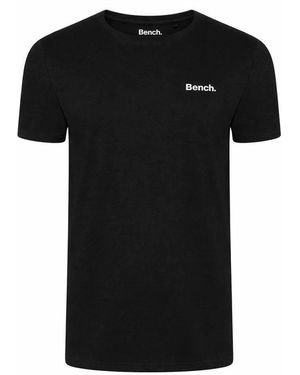Bench 100% Cotton Logo Soft Breathable Casual Everyday Wear Top - Black