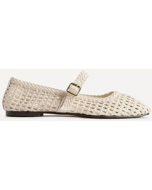 Linzi Vienna Mary Jane Flats - White