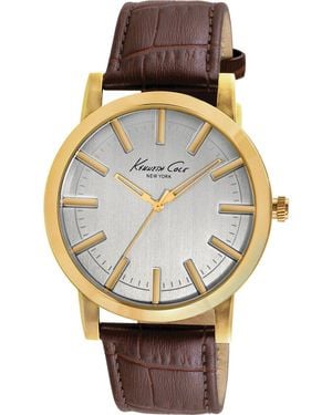 Kenneth Cole Ikc8043 44Mm Quartz Watch - Metallic