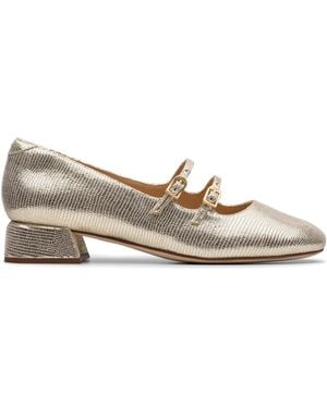 Clarks Daiss30 Shine Champagne Interest Mary Jane - Grey