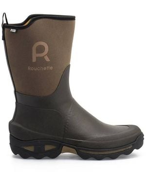 Rouchette Half Wellington Garden Boot Wellies - Brown