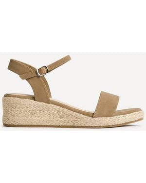 Linzi Sunrise Espadrille Flatform Sandals - Natural