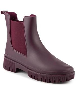 Pavers Elastic Fit Wellington Boots - Purple