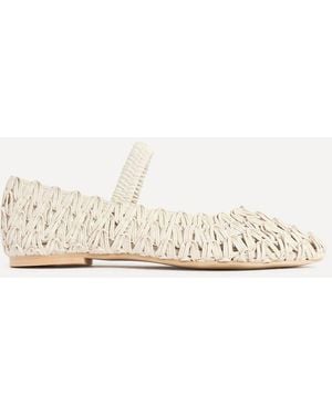 Linzi Devon Handwoven Ballet Flats - Natural