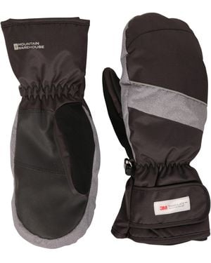 Mountain Warehouse 'Pinnacle Extreme' Waterproof Breathable Thinsulate Ski Mittens - Black