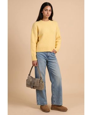 Urban Bliss Wool Blend Jumper - Blue