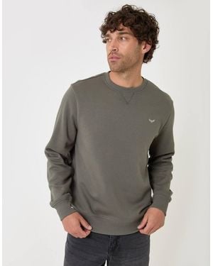 Threadbare Cotton Rich Crew Neck Sweatshirt - Grey