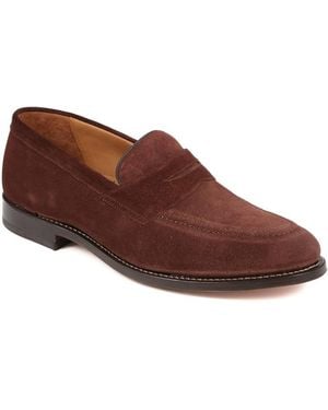 Jones Bootmaker Barcelona Goodyear Welted Leather Loafers - Brown