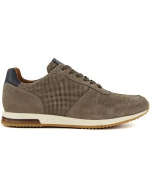 Dune 'Trilogy' Suede Trainers - Brown