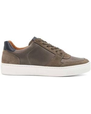 Dune 'Tawly' Leather Trainers - Brown