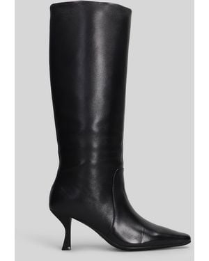 Marc Ellis High Heels Boots In Black Leather